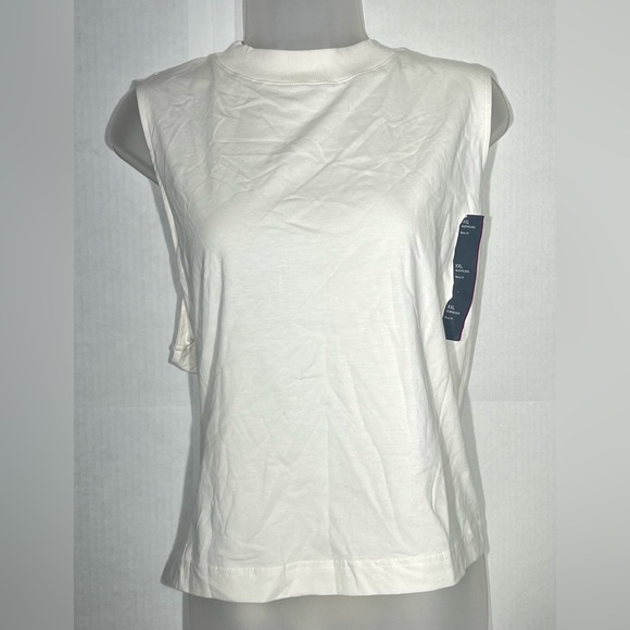 NWT all in motion sleeveless boxy tank top Womens Size XXL Cream - Picture 1 of 10